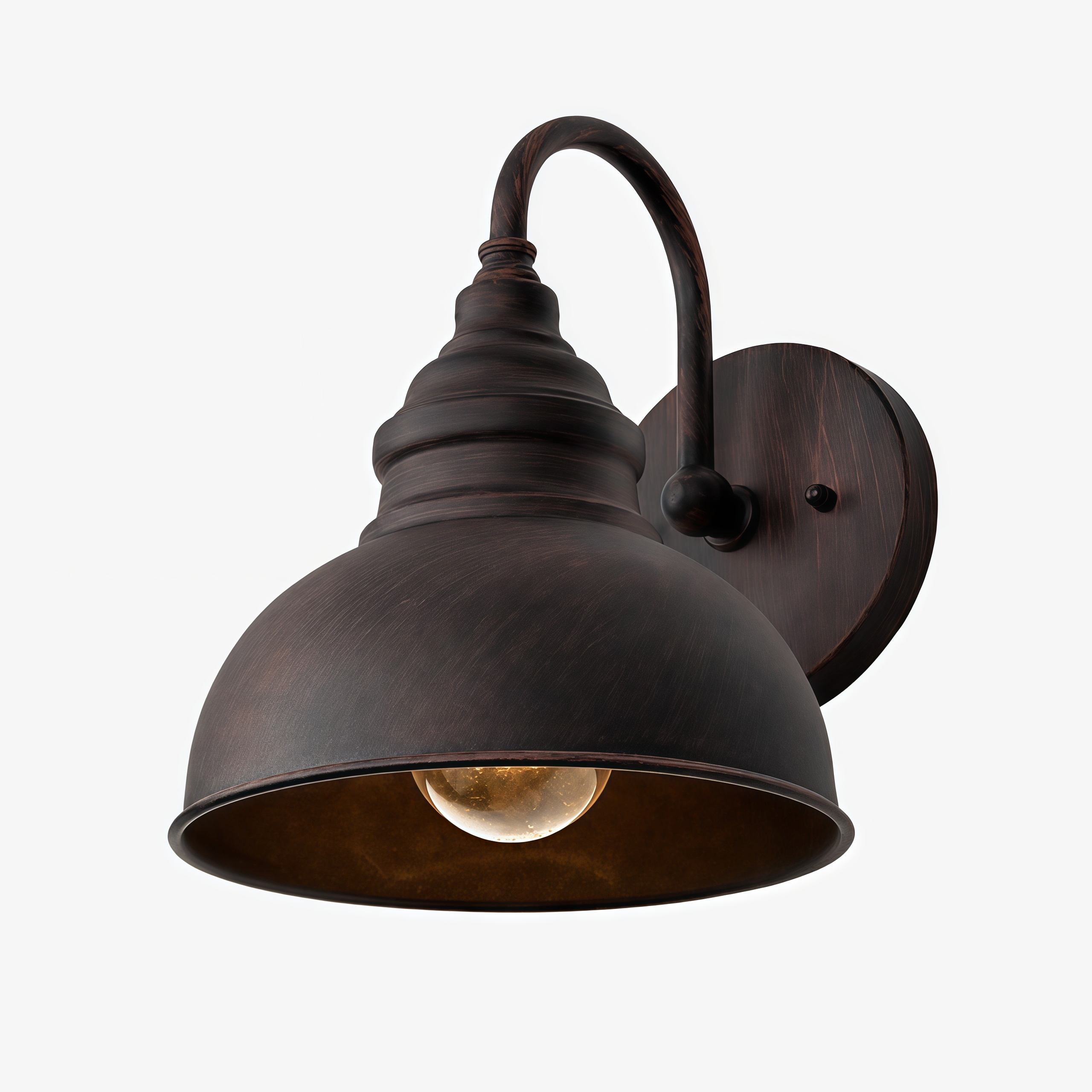 Aplique de pared industrial de metal Solenvo - Estilo vintage americano para iluminaci&oacute;n de jard&iacute;n y porche