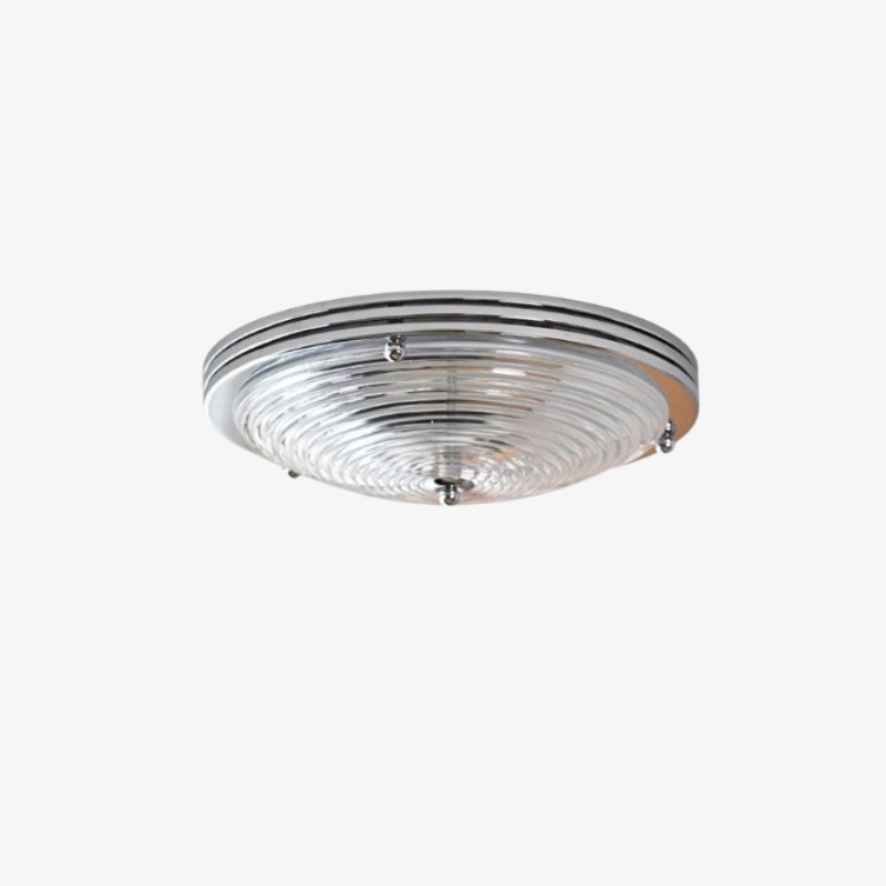 Deckenleuchte mit gewelltem Glas