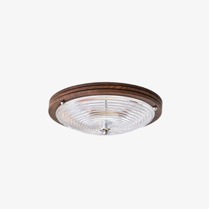 Deckenleuchte mit gewelltem Glas