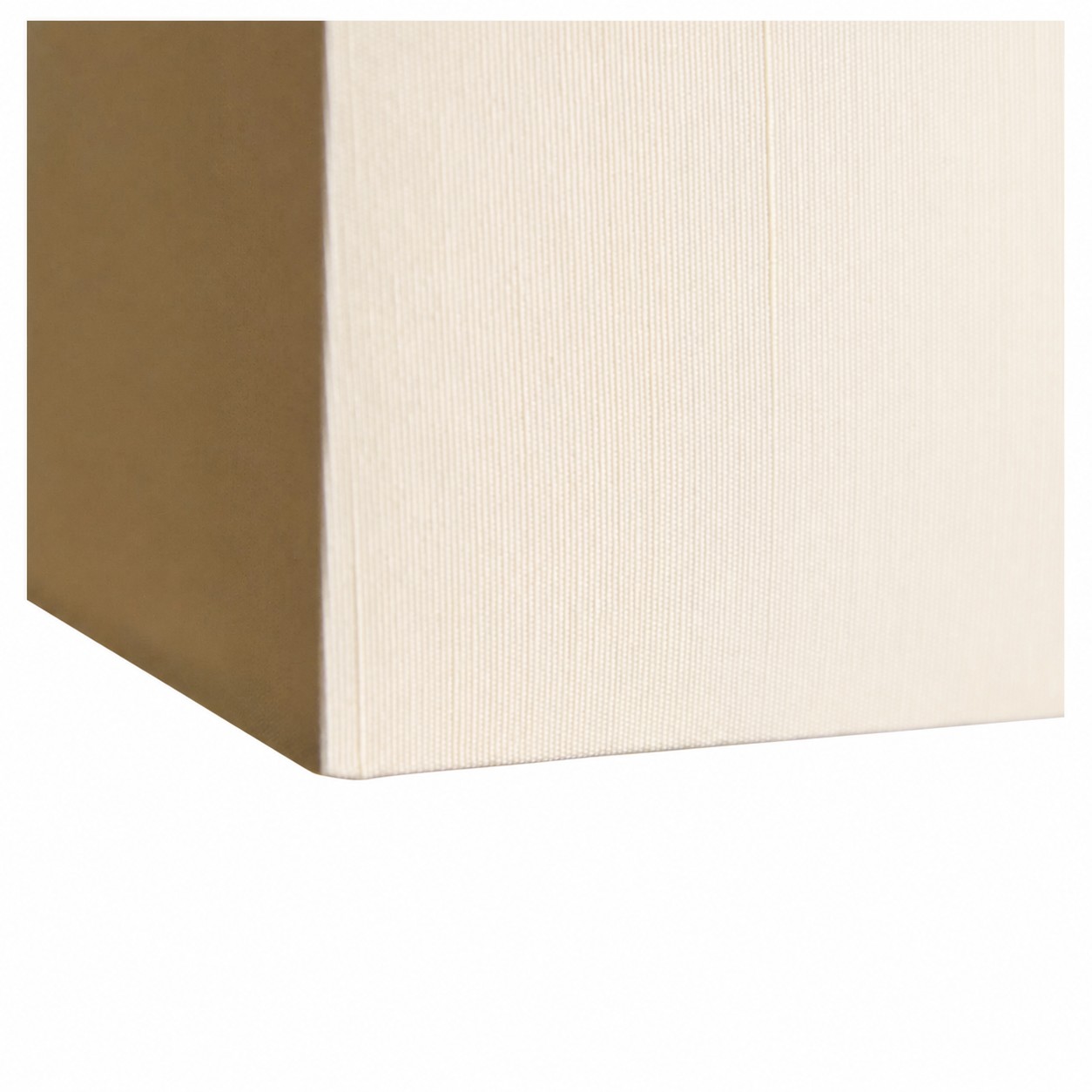 L&aacute;mpara colgante cuadrada de tela con dosel de madera
