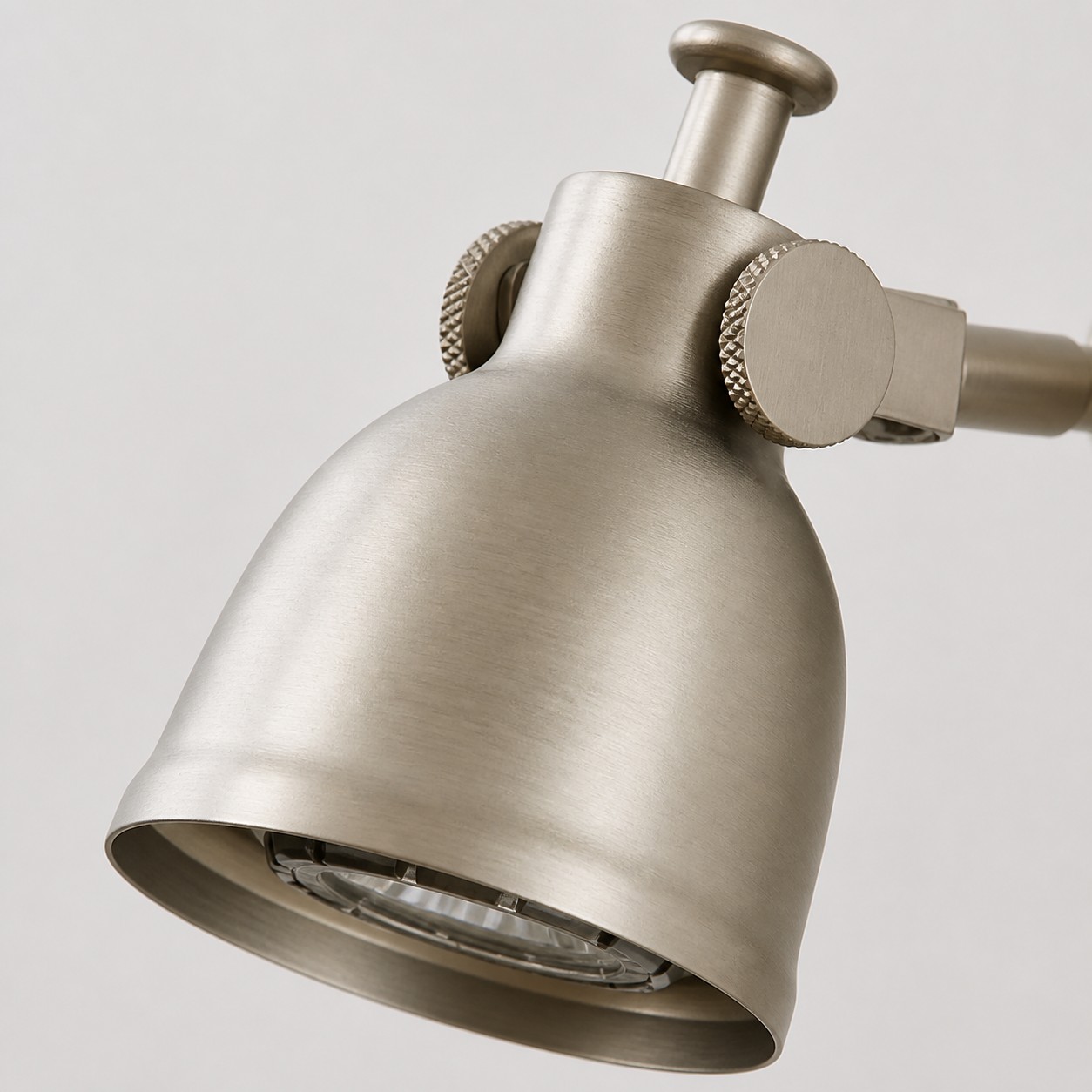 Brushed Nickel Adjustable Reading Wall Light