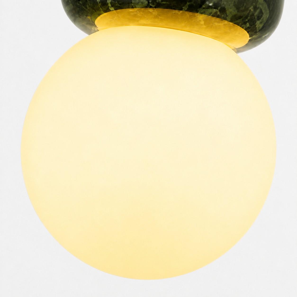 Green Jade Orb Pendant Light