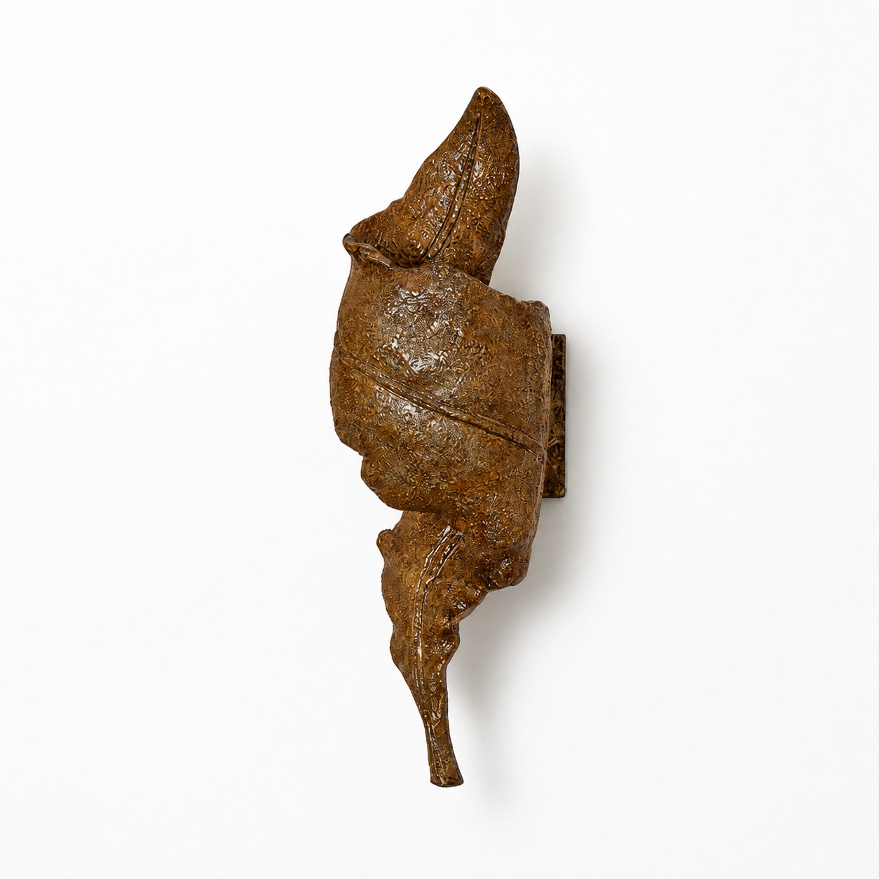 Wabi-Sabi Sculptural Resin Disc Wall Sconce
