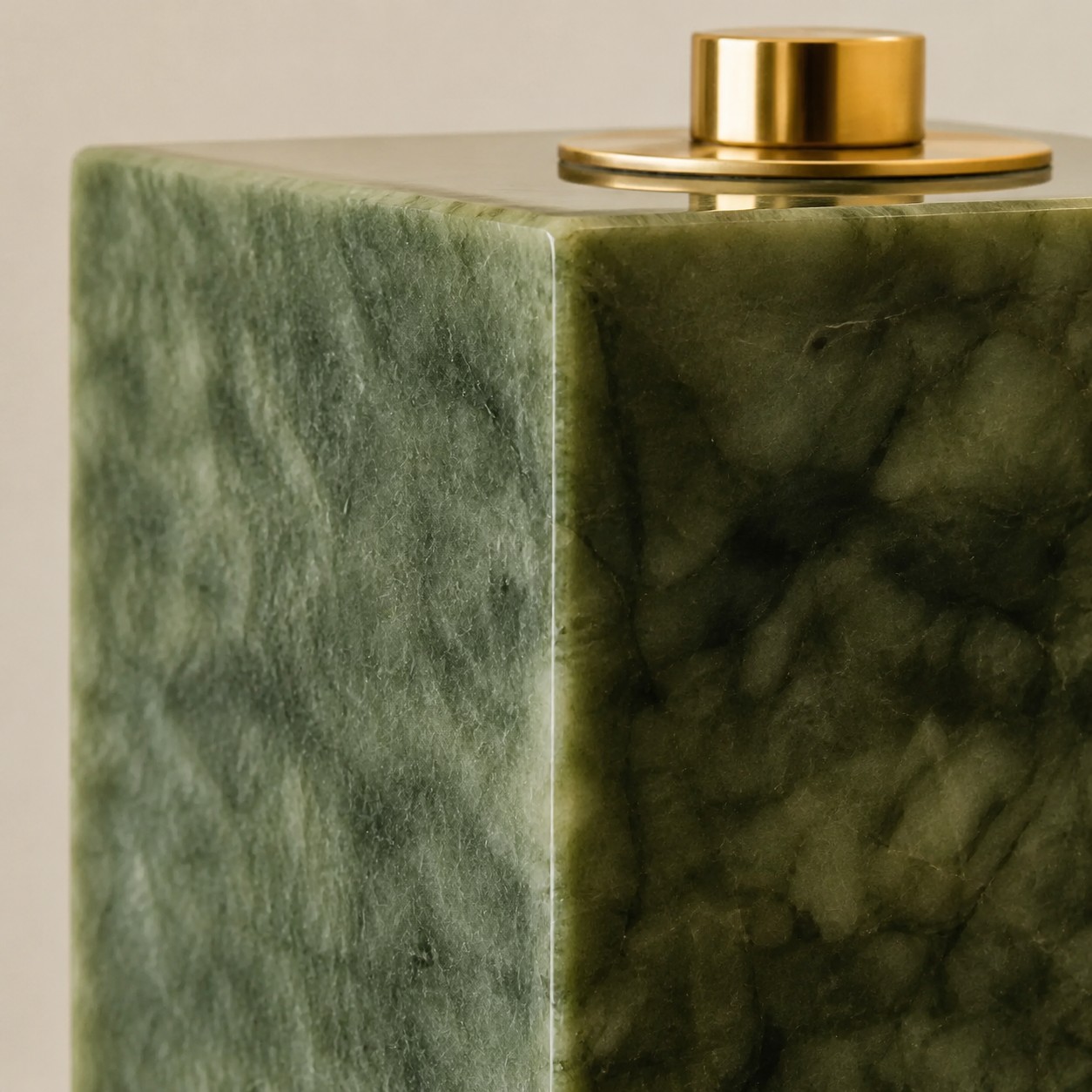 Aplique de pared de piedra de jade verde natural