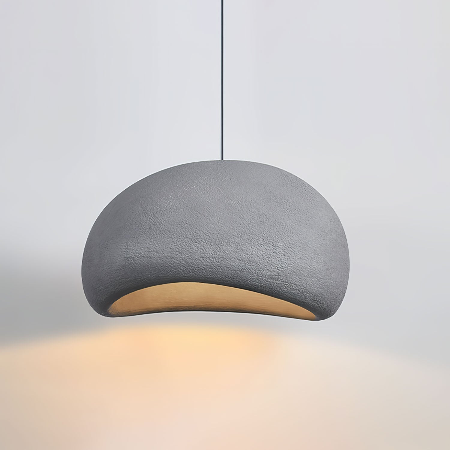 Sculptural Polystyrene Ceiling Pendant Light