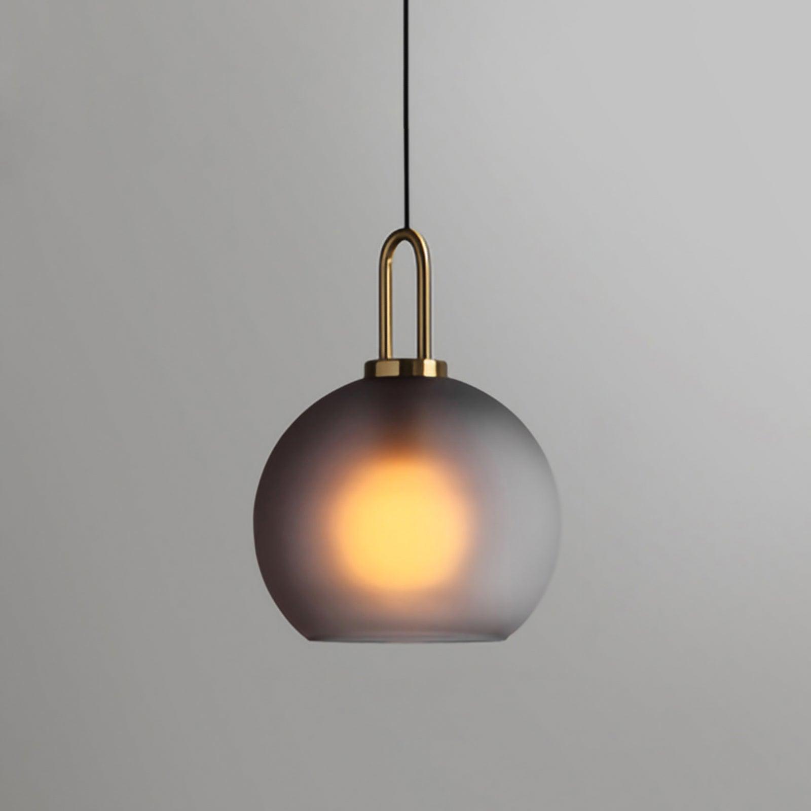 Copper-Plated Glass Plug-In Swag Pendant