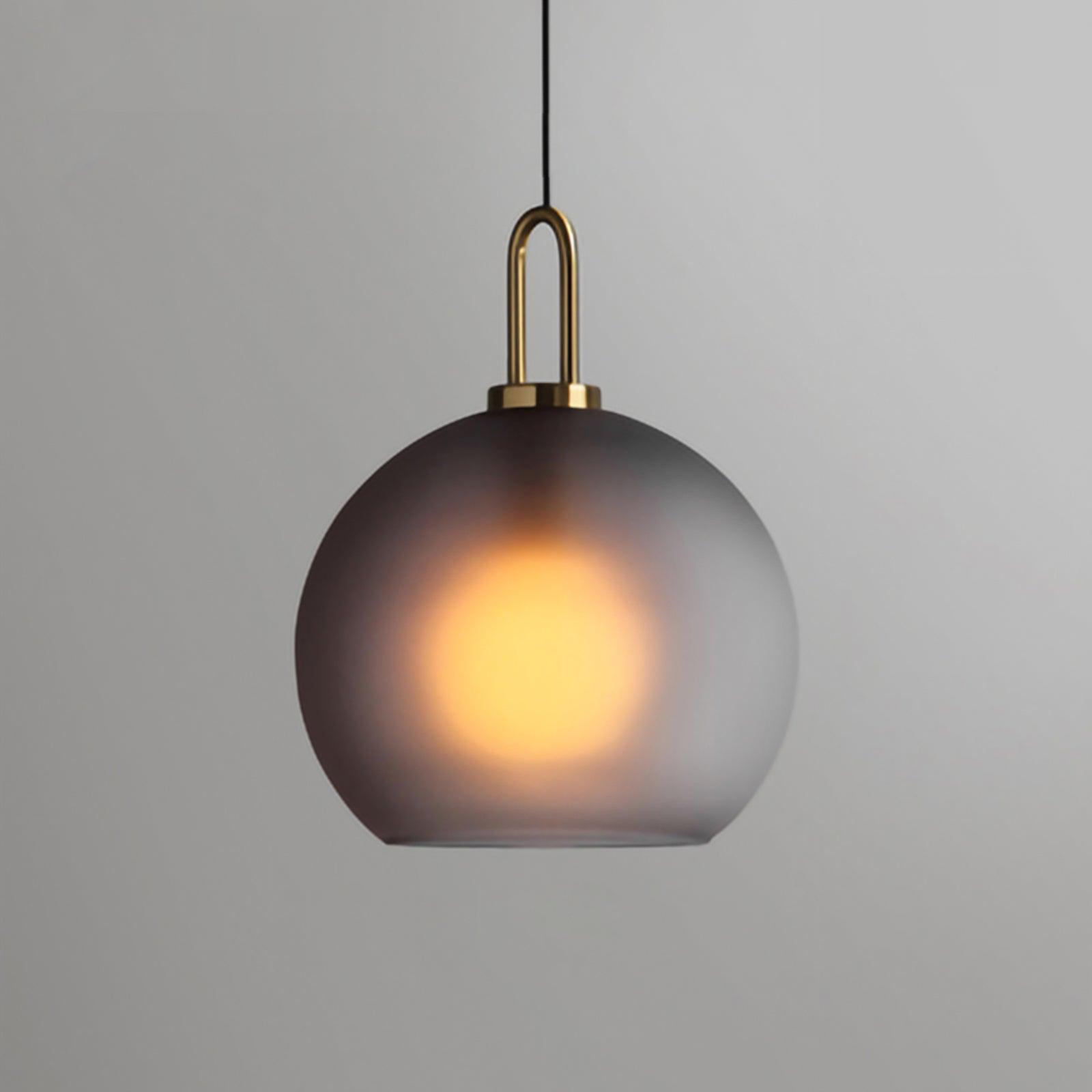 Copper-Plated Glass Plug-In Swag Pendant