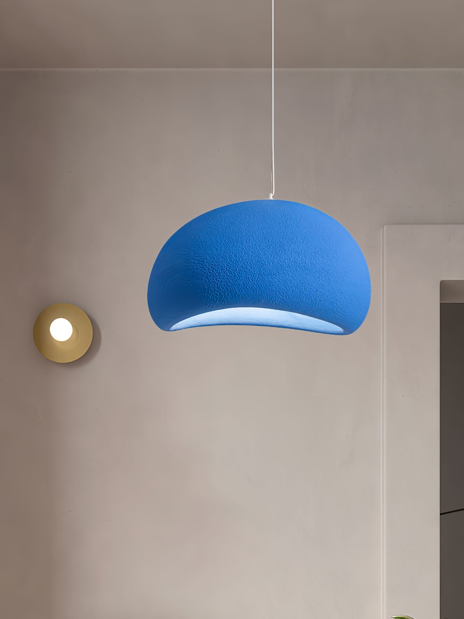 Sculptural Polystyrene Ceiling Pendant Light