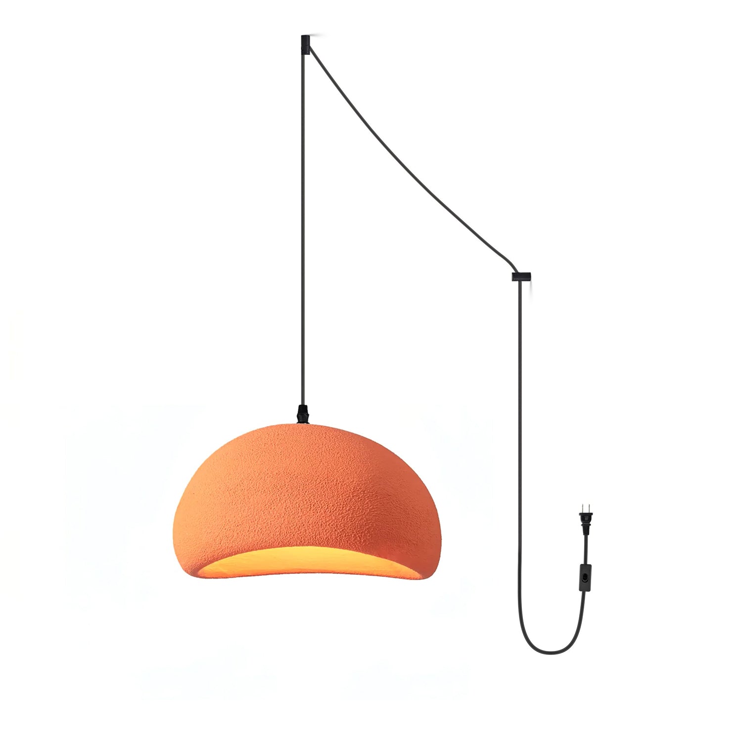 Sculptural Polystyrene Ceiling Pendant Light