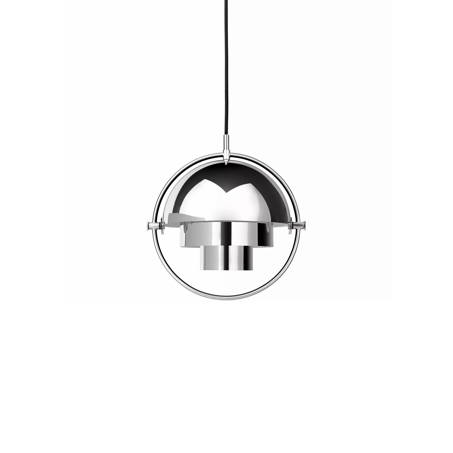 Pendentif suspendu h&eacute;misph&eacute;rique en m&eacute;tal r&eacute;glable