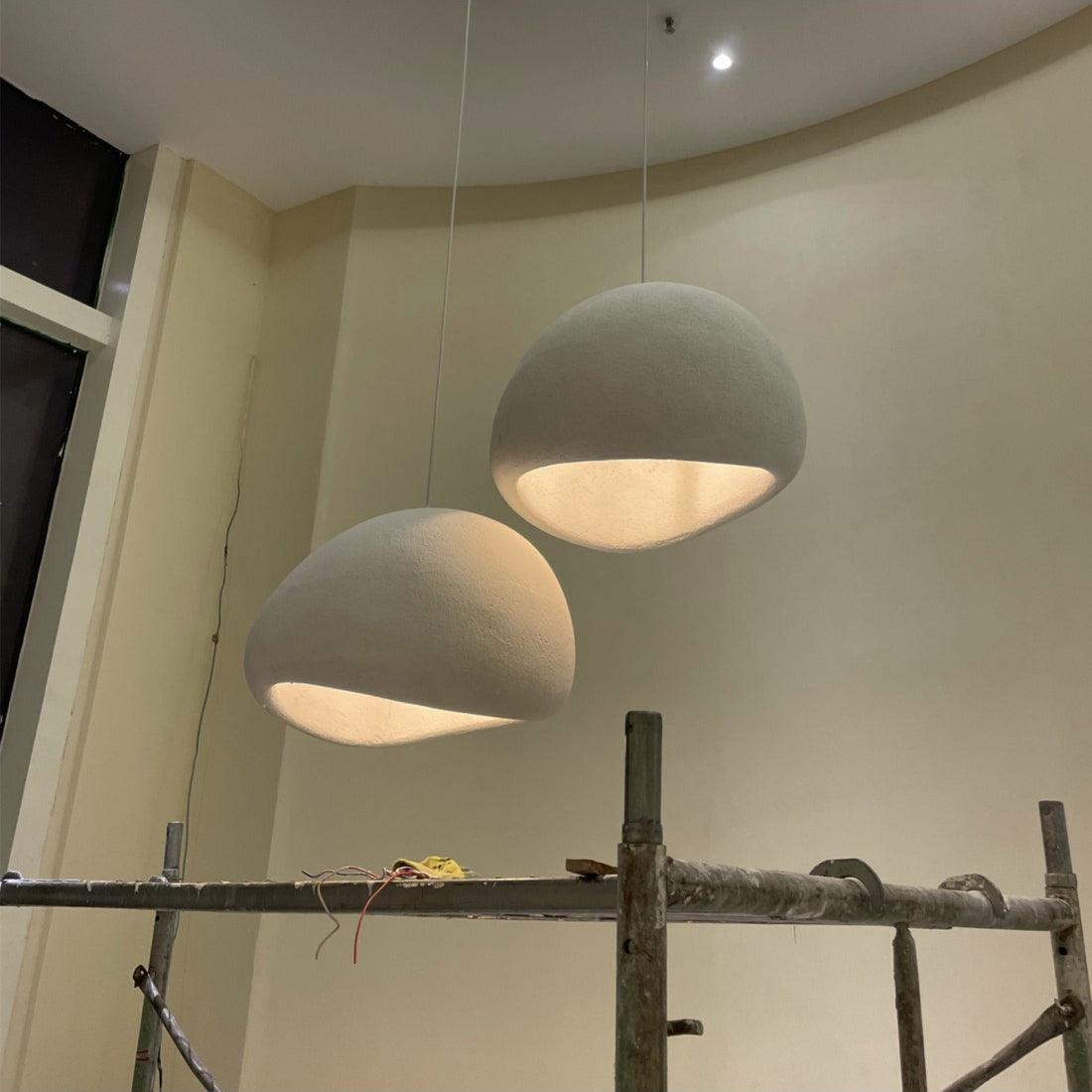 Sculptural Polystyrene Ceiling Pendant Light
