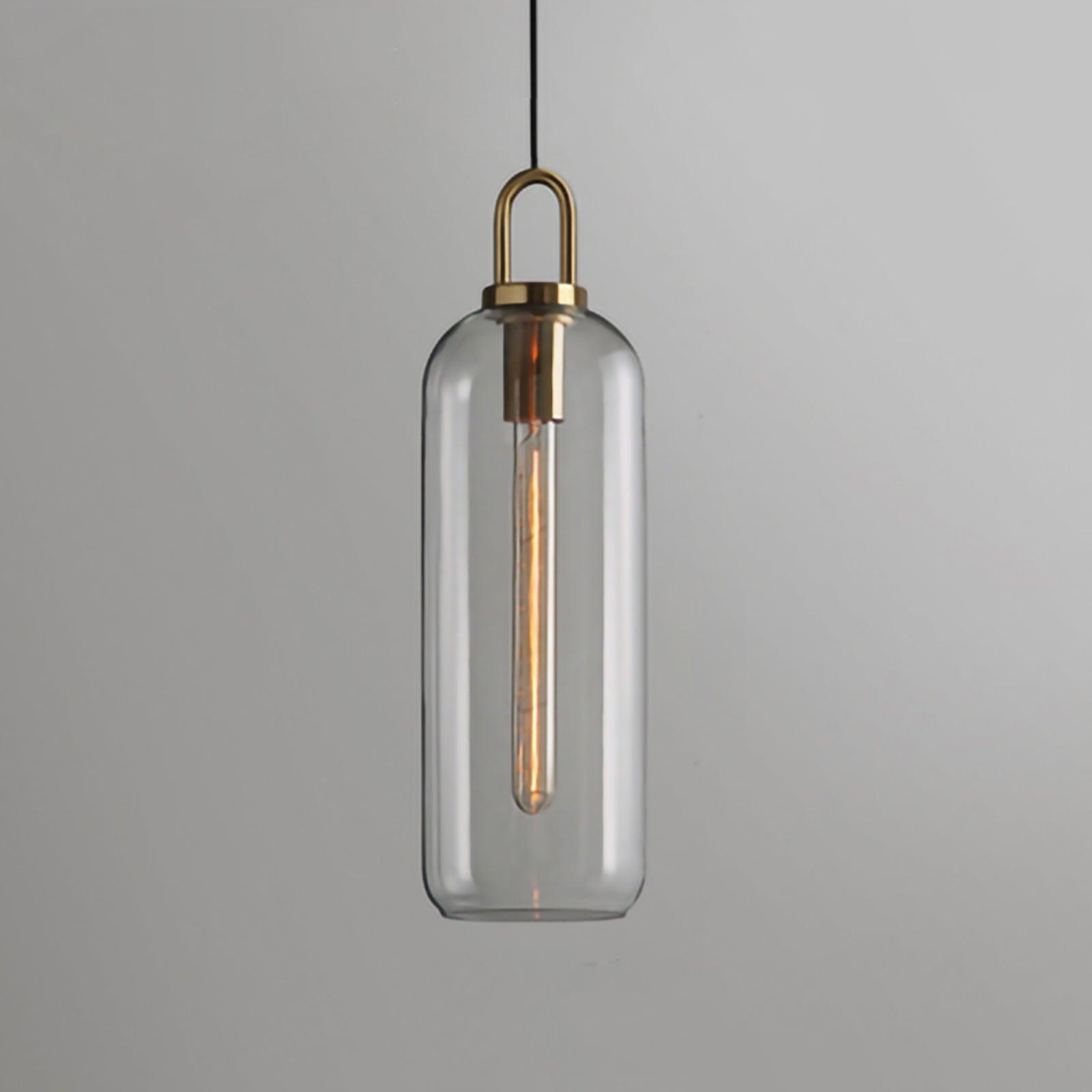 Copper-Plated Glass Plug-In Swag Pendant