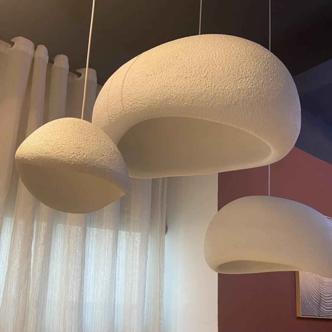 Sculptural Polystyrene Ceiling Pendant Light