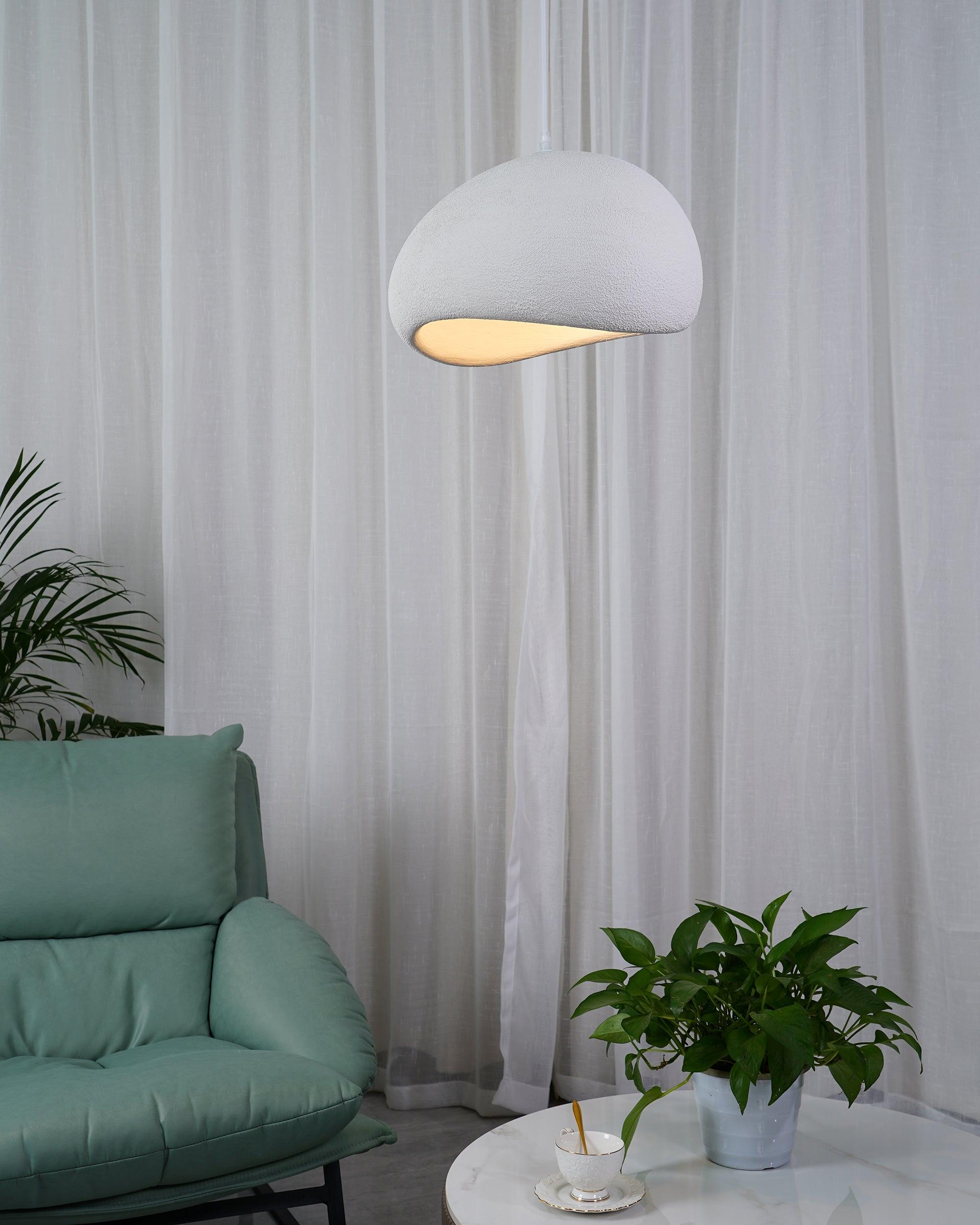 Sculptural Polystyrene Ceiling Pendant Light