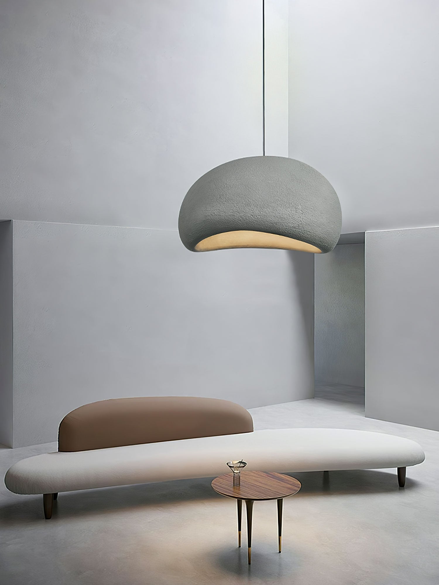 Sculptural Polystyrene Ceiling Pendant Light