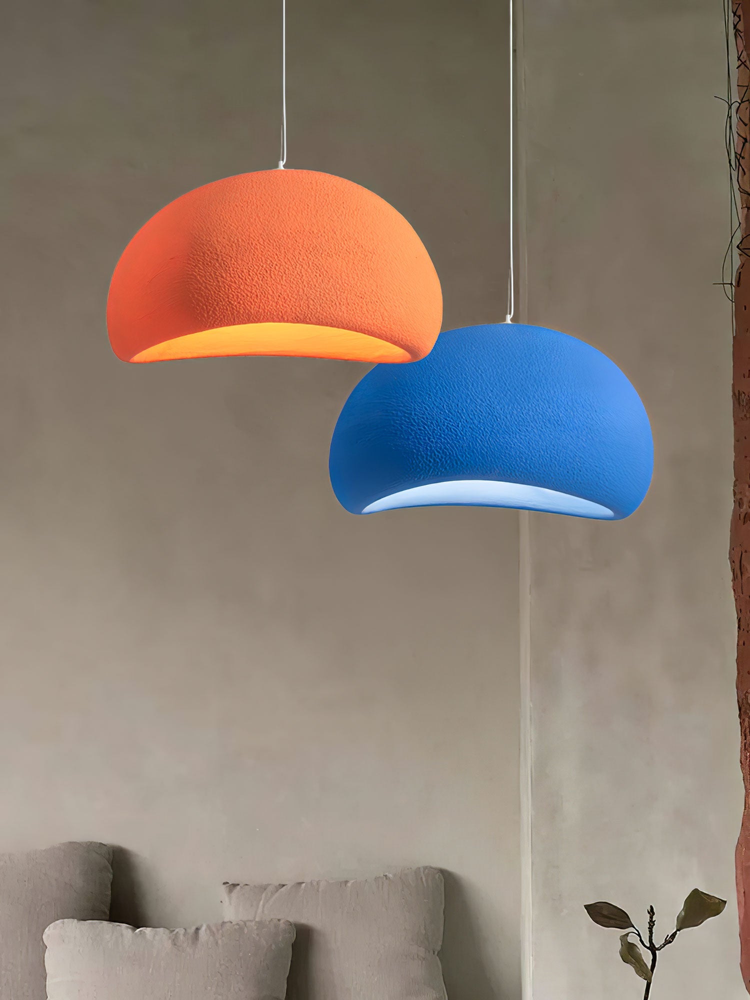 Sculptural Polystyrene Ceiling Pendant Light