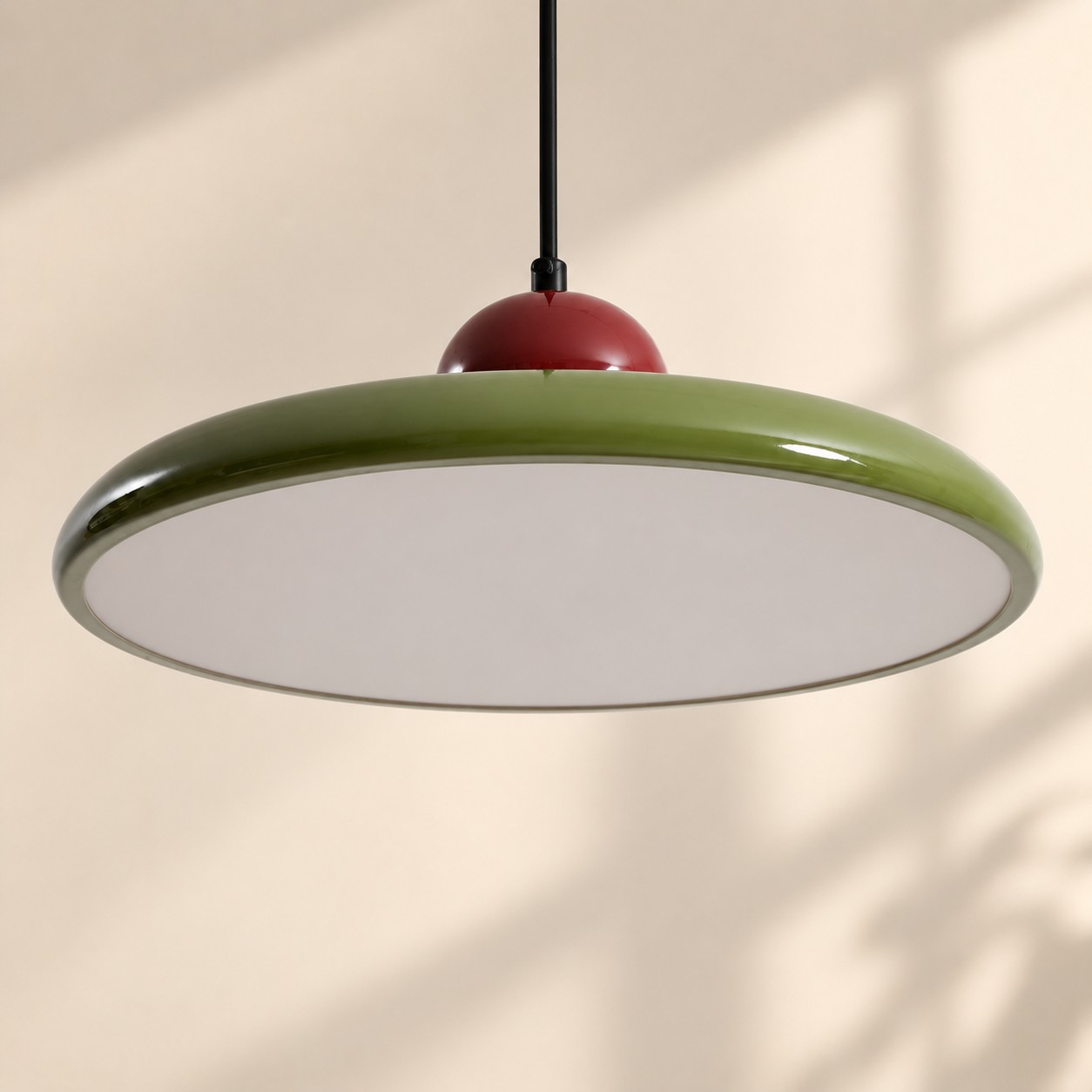 Acrylic Disc Plug-In Pendant Light