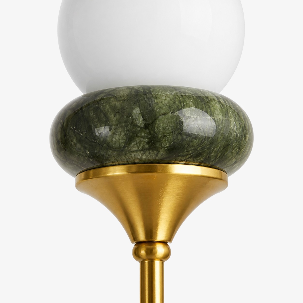 Green Jade Loop-Arm Chandelier