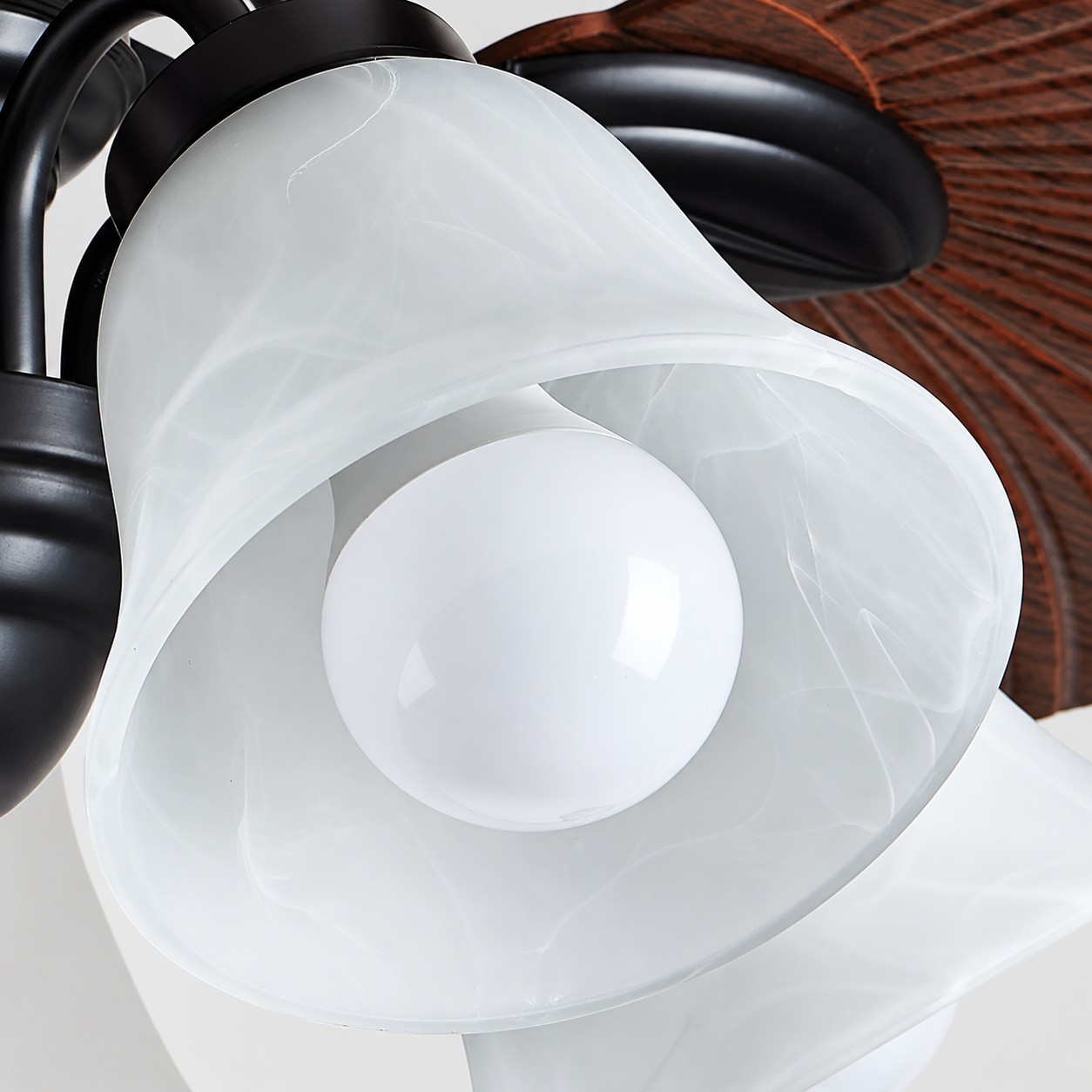 Tropical Leaf Blade Ceiling Fan with Light