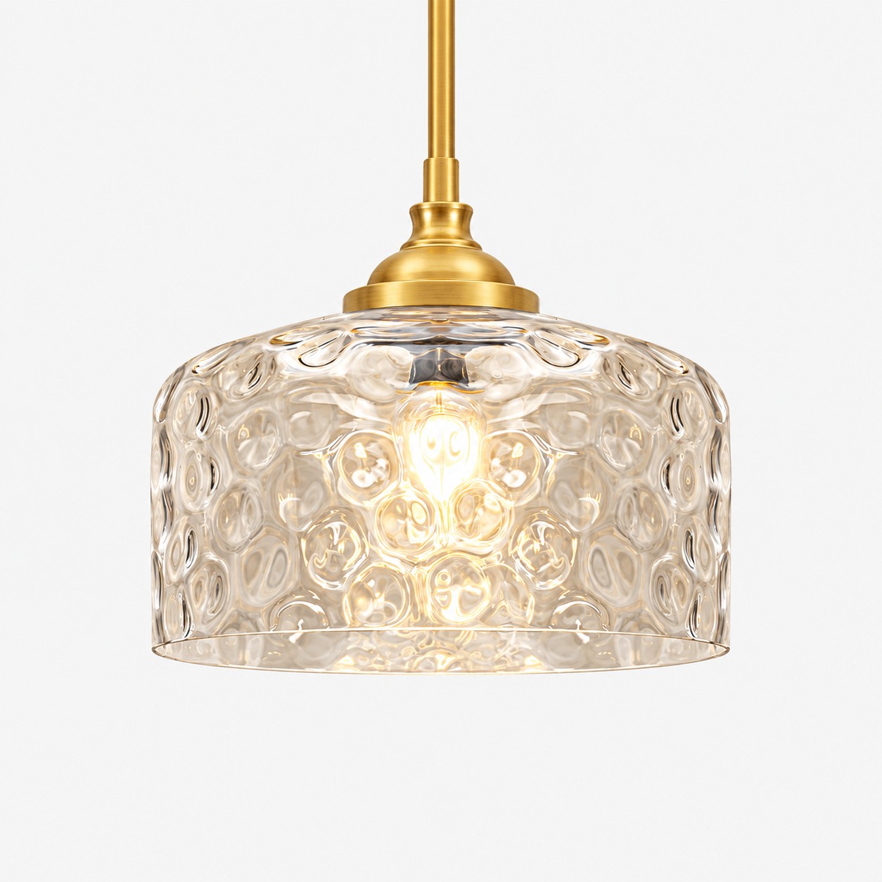 L&aacute;mpara colgante vintage de vidrio ajustable