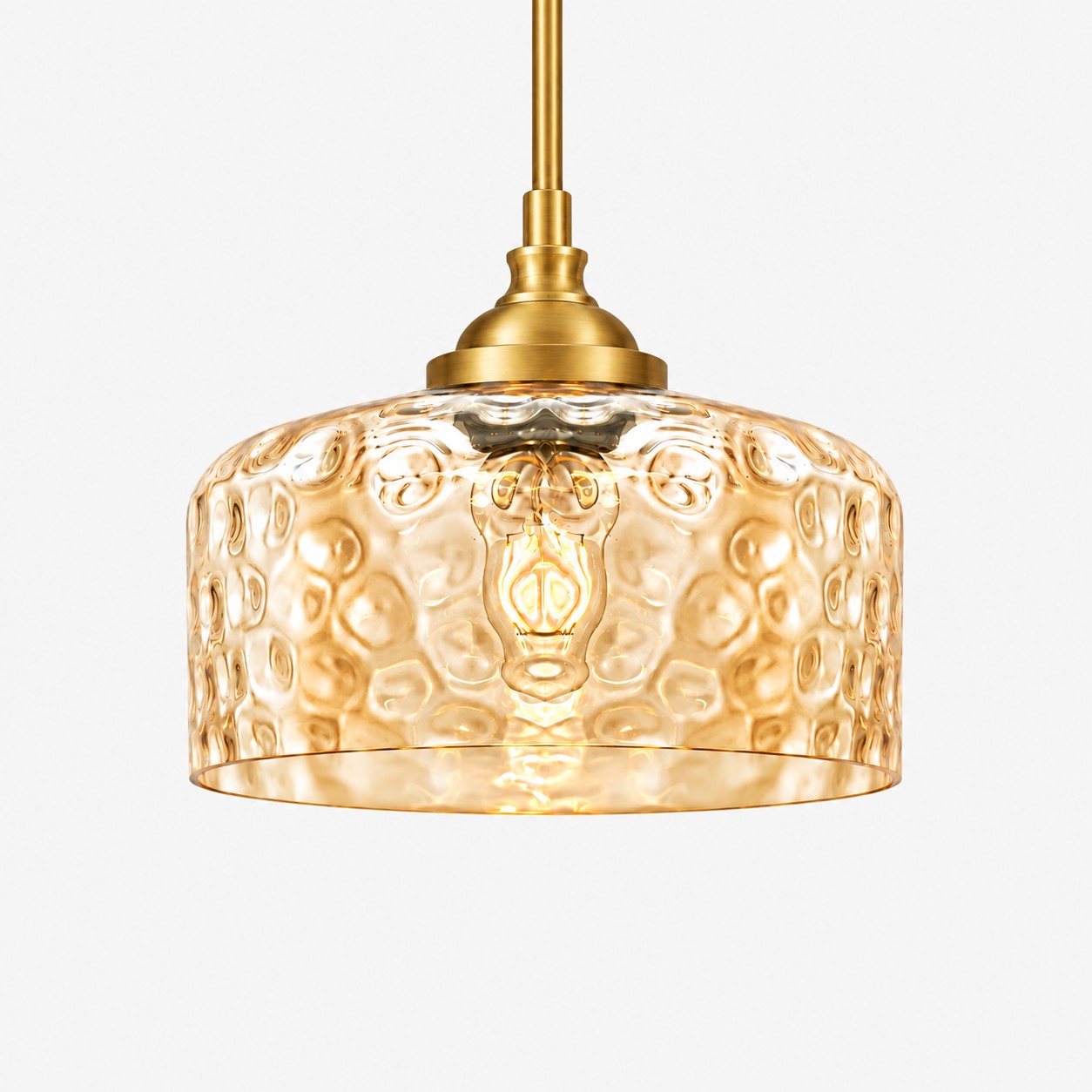 L&aacute;mpara colgante vintage de vidrio ajustable