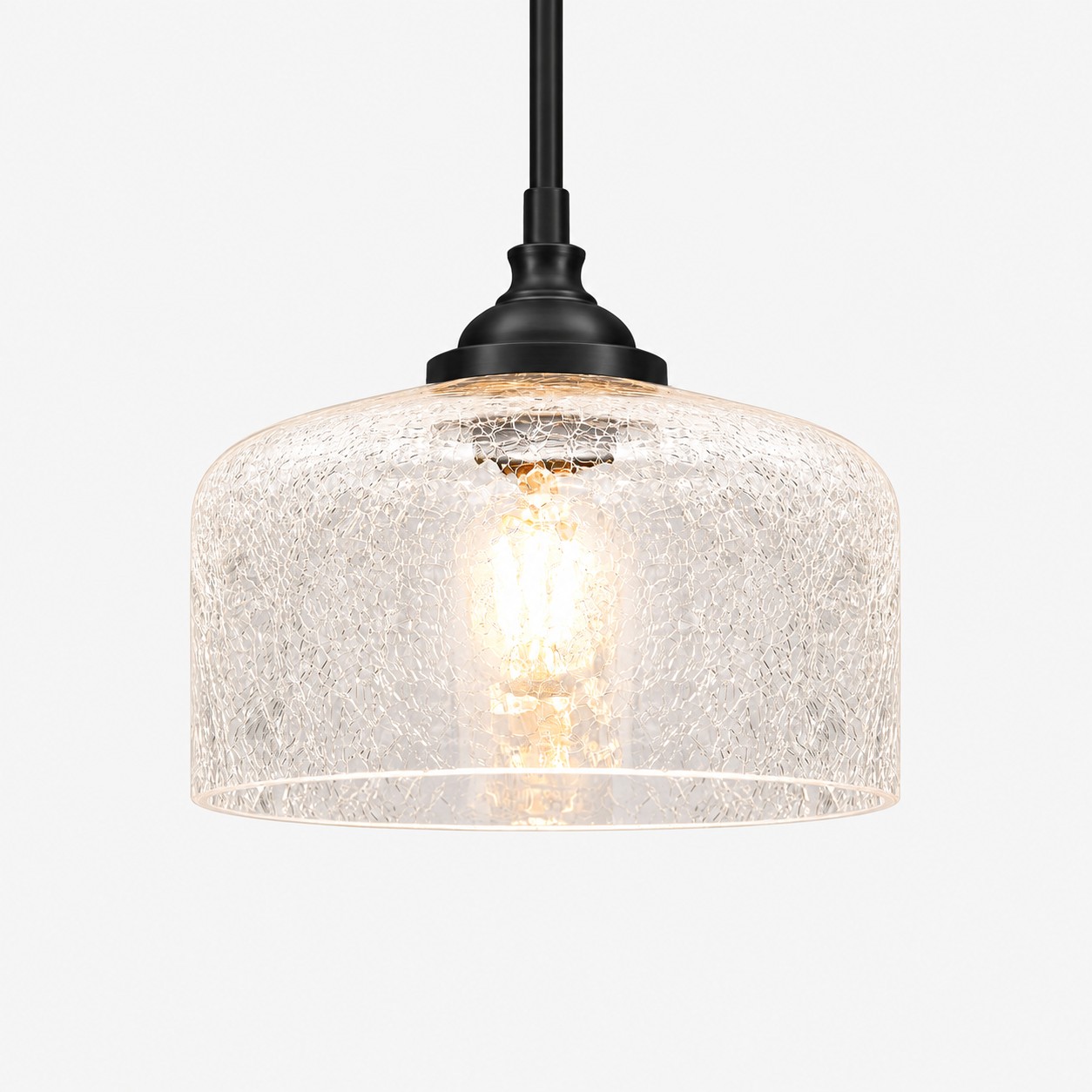 L&aacute;mpara colgante vintage de vidrio ajustable