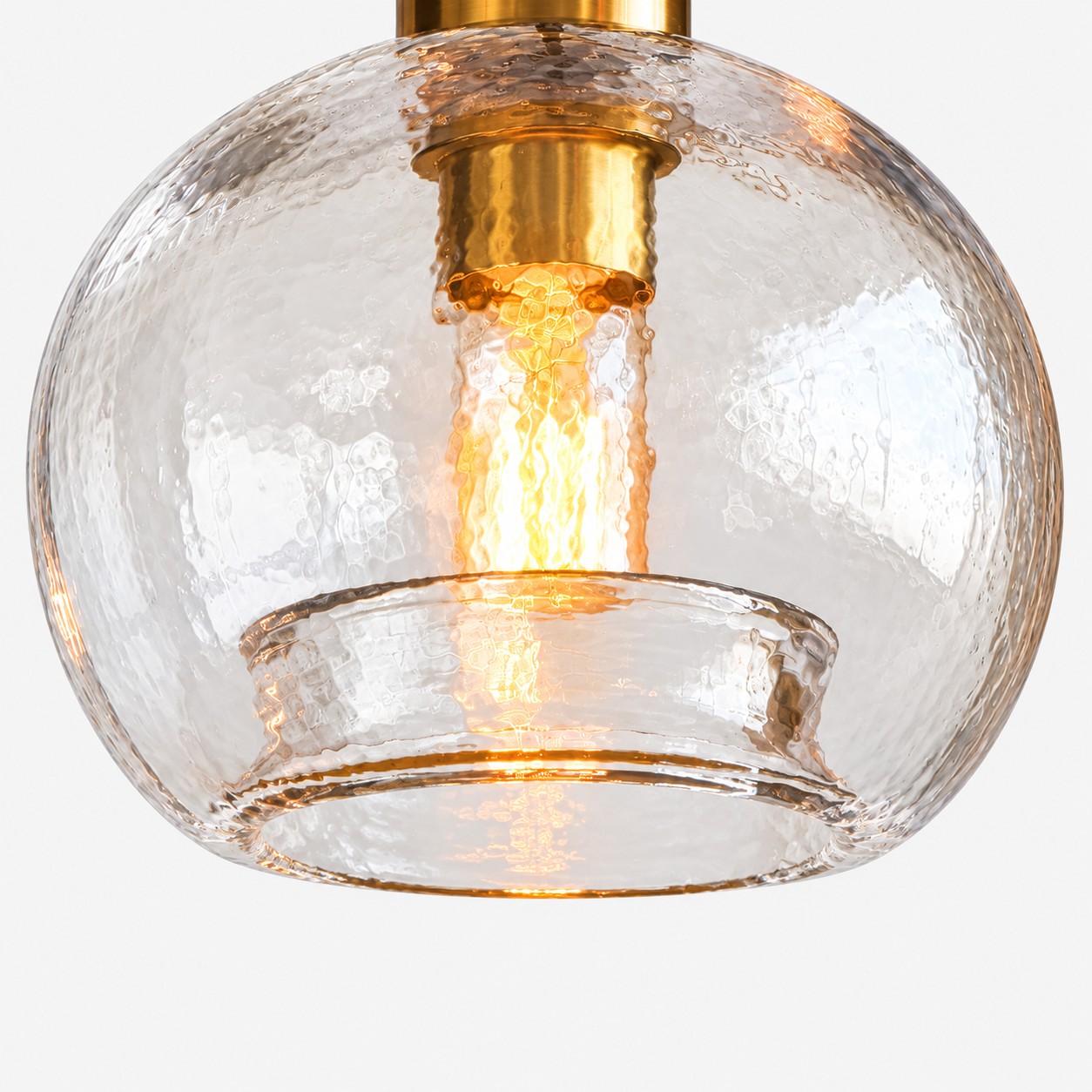 L&aacute;mpara colgante moderna de cristal r&uacute;stico para comedor