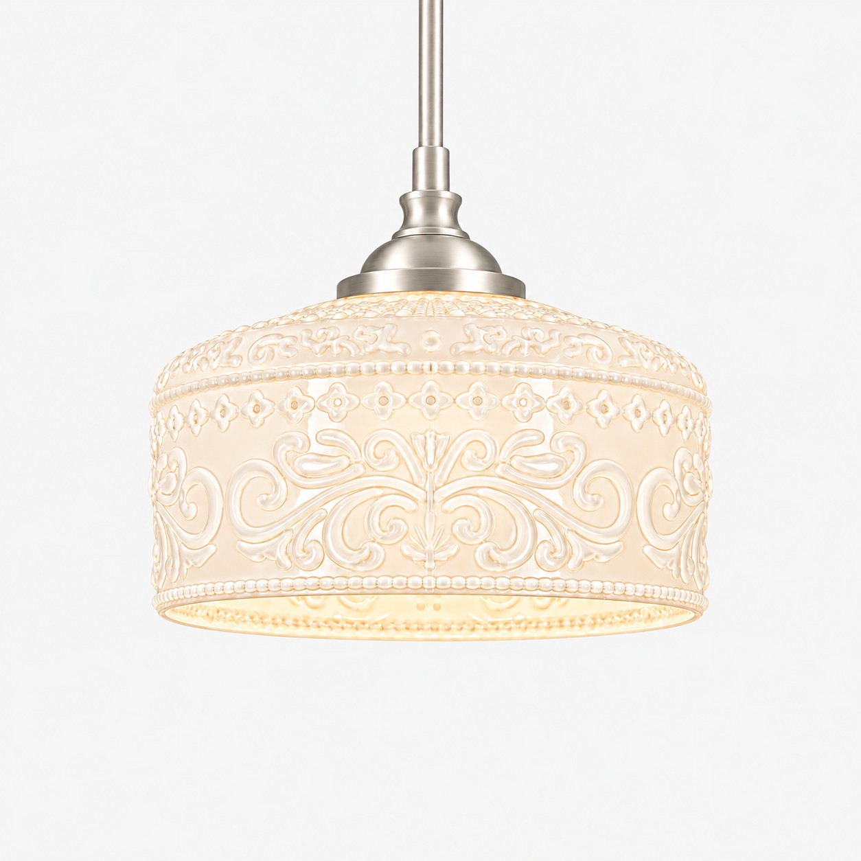 L&aacute;mpara colgante vintage de vidrio ajustable
