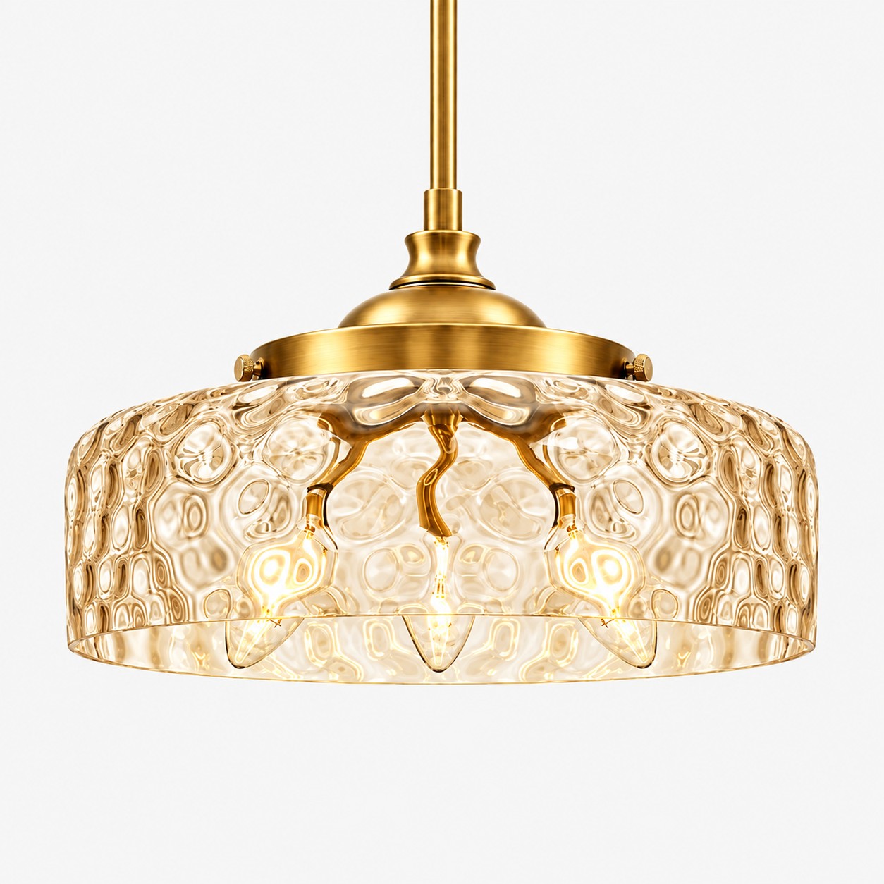 L&aacute;mpara colgante vintage de vidrio ajustable