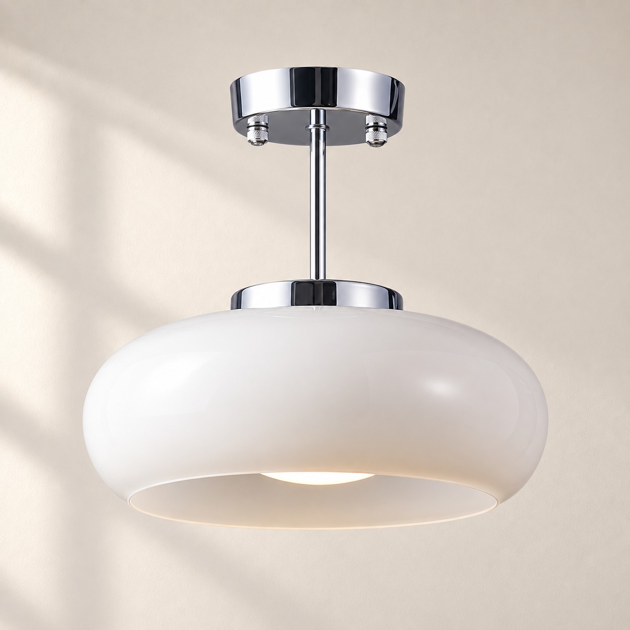 Bauvia Bauhaus Modern Round Glass Ceiling Lamp