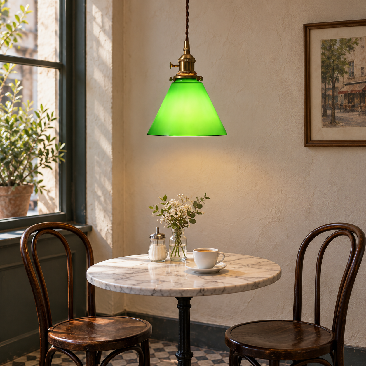 Cone Shade B cafe scene