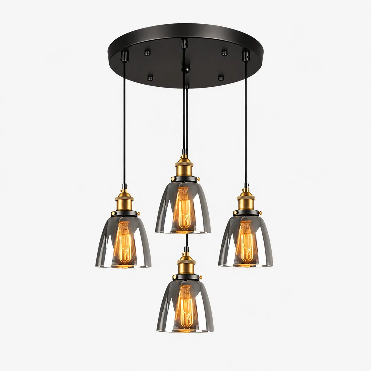 Suspension minimaliste en verre