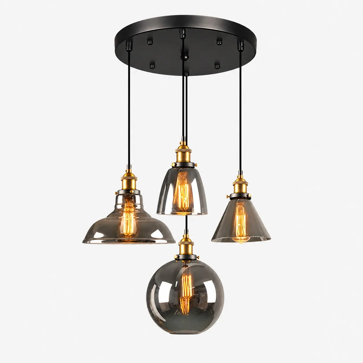 Suspension minimaliste en verre