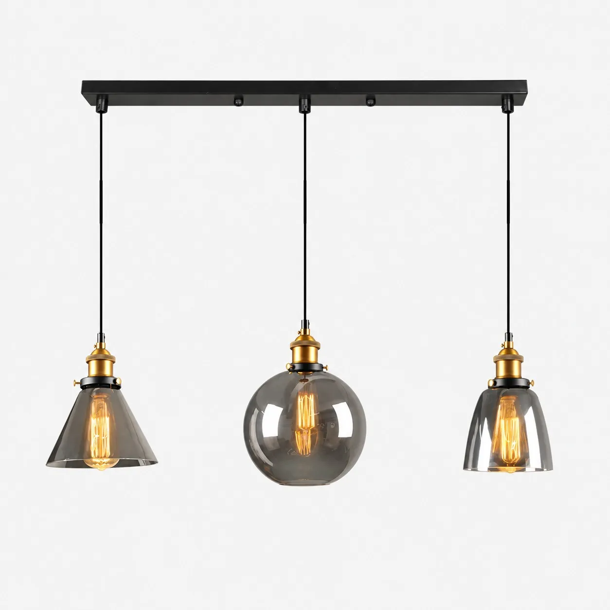 Suspension minimaliste en verre