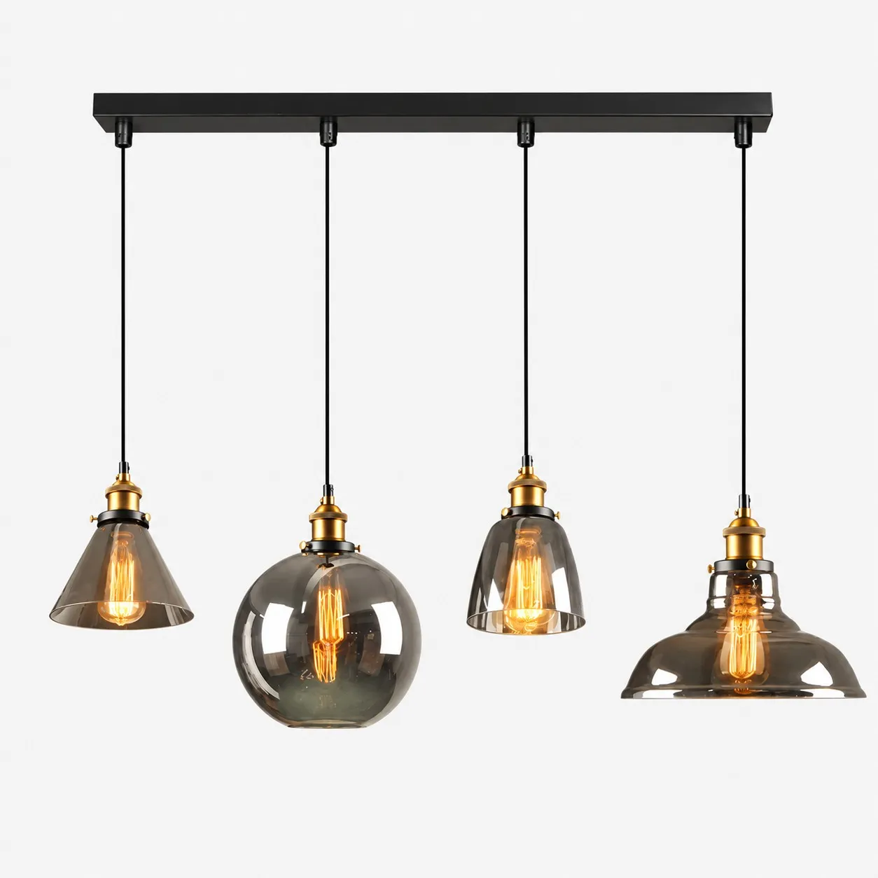 Suspension minimaliste en verre