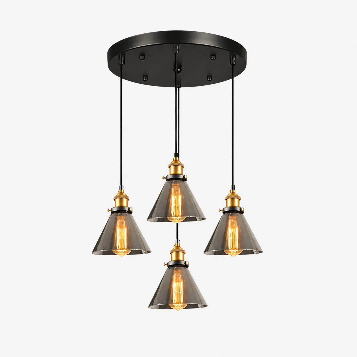 Suspension minimaliste en verre