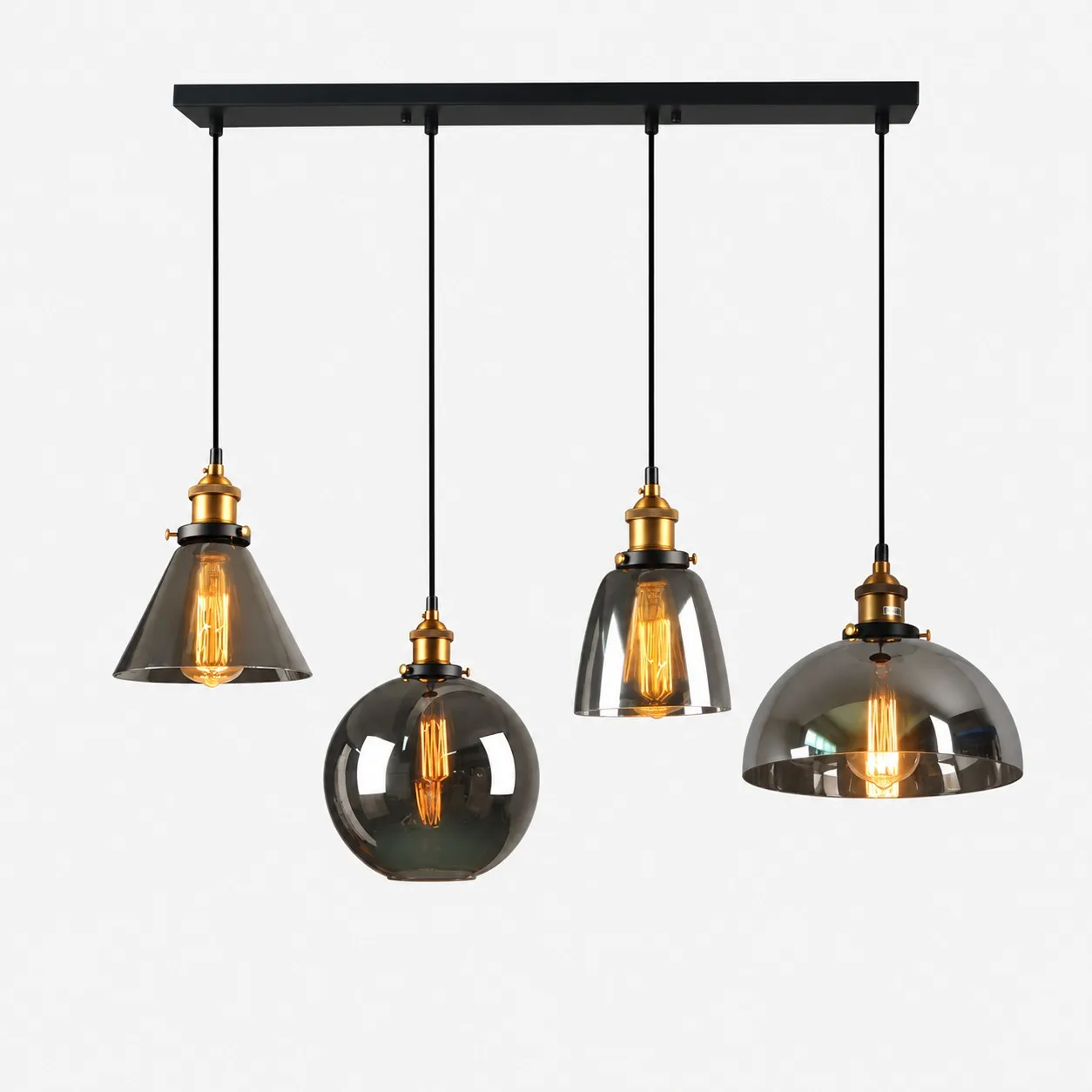 Suspension minimaliste en verre