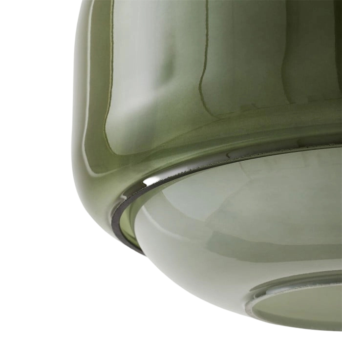 Pericles dual-tone glass pendant shade rim and thickness detail