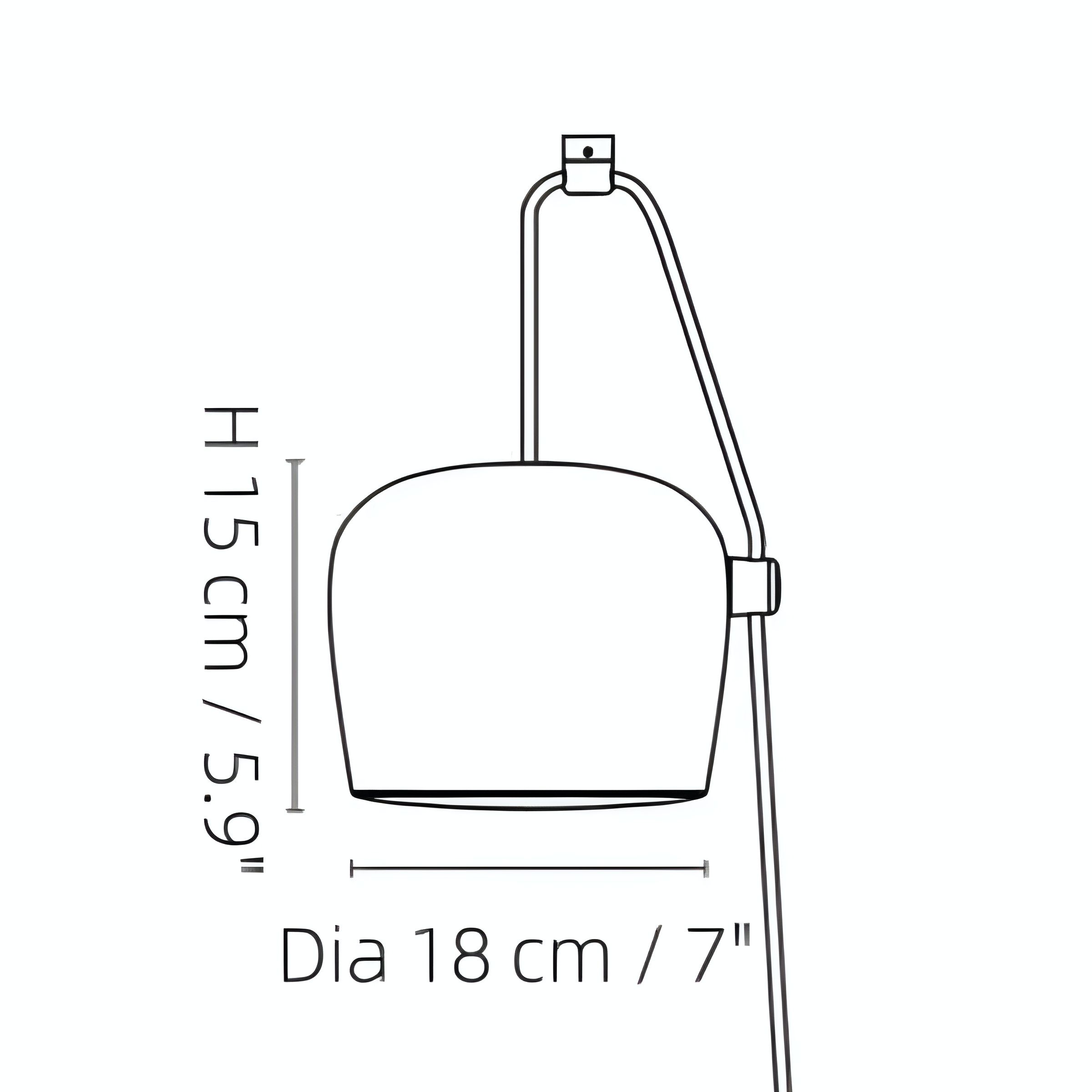 Multi light pendant size Dia 18 cm H 15 cm